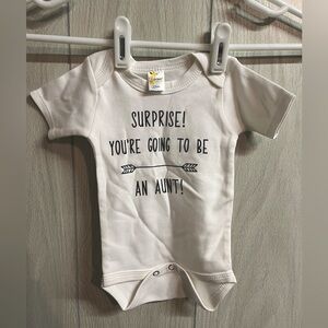 Baby announcement onsie